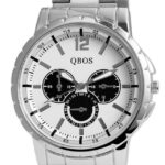 MOŠKA URA QBOS KOVINSKA SREBRNA 1049