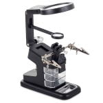 POVEČEVALNA LUPA S PRIJEMALKAMI, 25x povečava